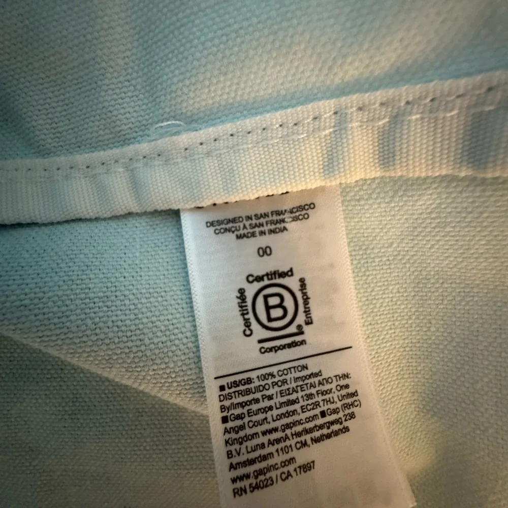 Athleta Ombre Blue and White Tote Bag - Picture 3 of 4